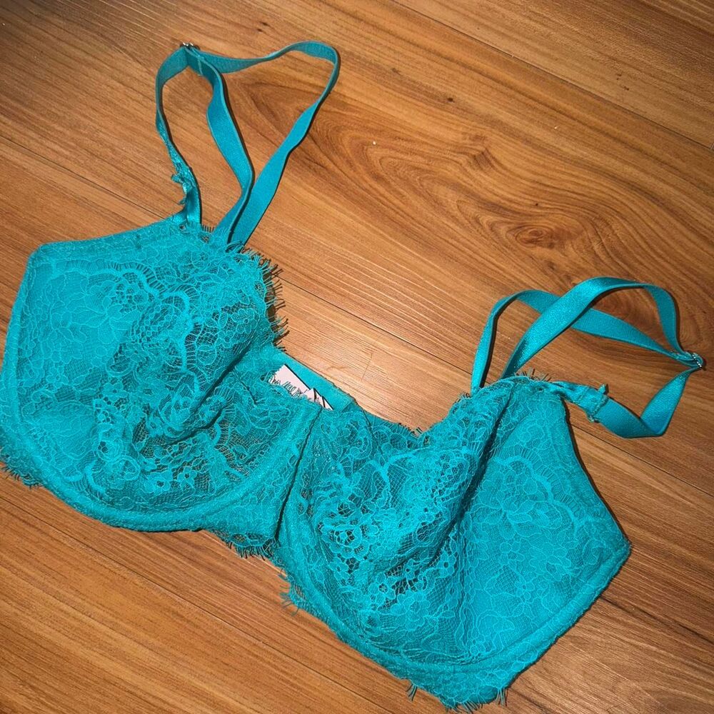 Victoria-s-secret Women's Blue and Green Bra